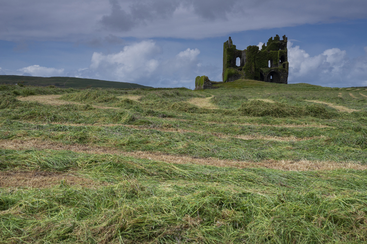Ballycarbery Castle view