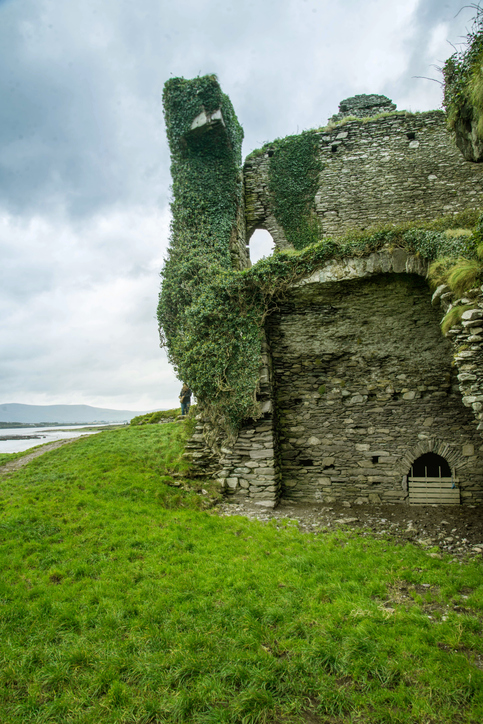 Ballycarbery Castle view